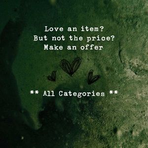 Make an offer on single items or bundles!!!